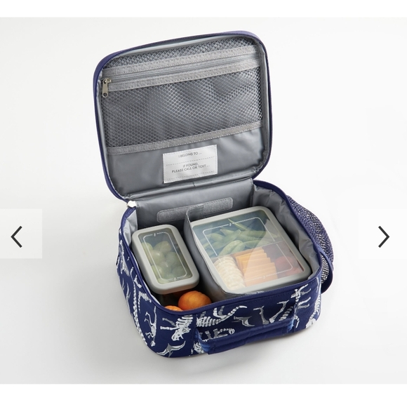 Pottery Barn kids Shark Bones Glow-in-the-Dark Lunch Box & pencil case NWT - Picture 5 of 10